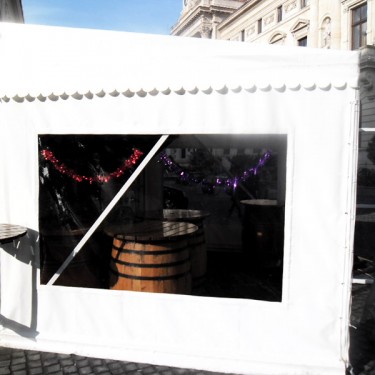 Pereti folie transparenta cu butoni de inchidere